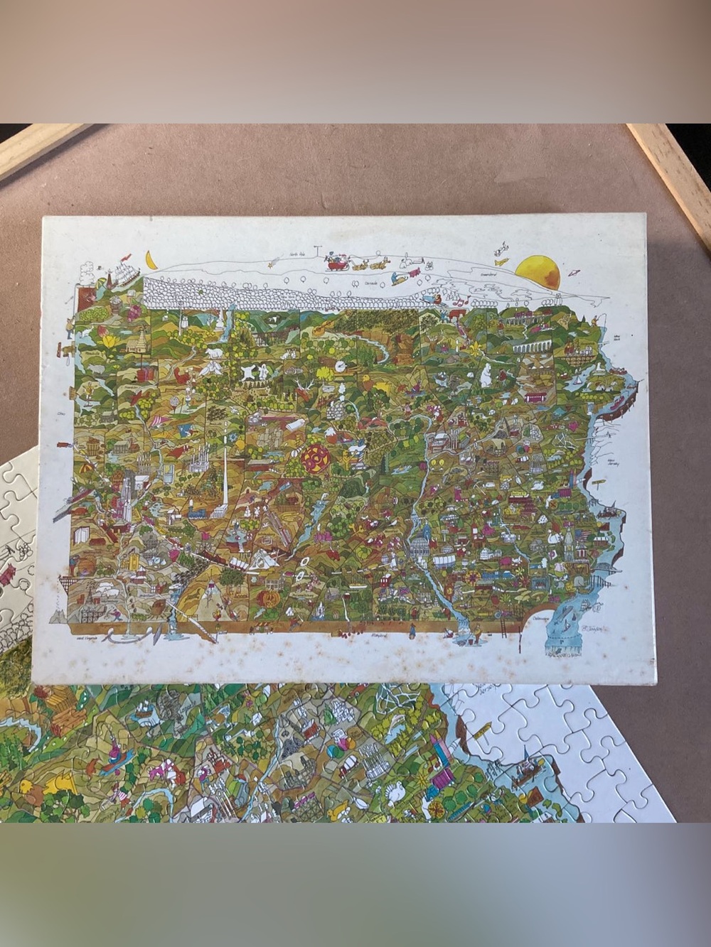 Vintage Pennsylvania (1991) 550 pieces Great American Puzzle Factory w/Info book